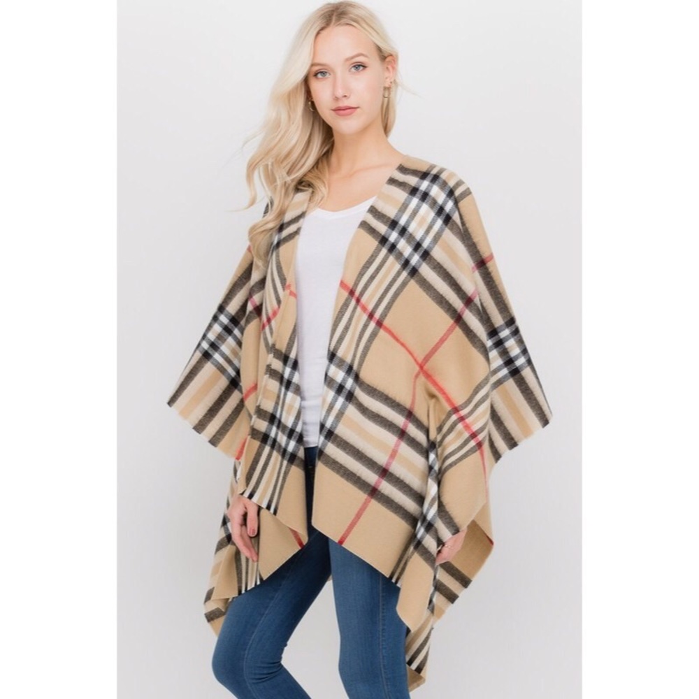 Long plaid scarf/shawl - Picture 3 of 8